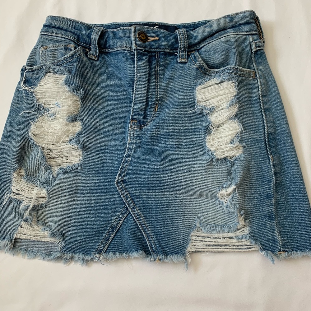 Hollister jean skirt